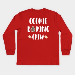 Cookie baking crew, Family Christmas holiday Kids Long Sleeve T-Shirt